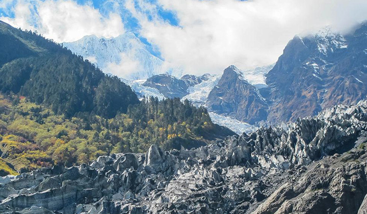梅里雪山　明永氷河