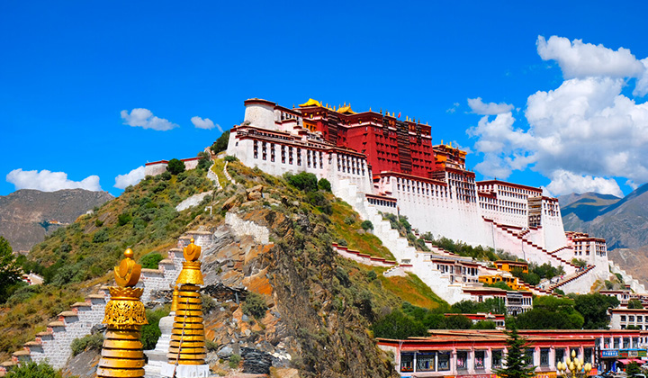 チベットラサ　ボタラ宮（布達拉宮）